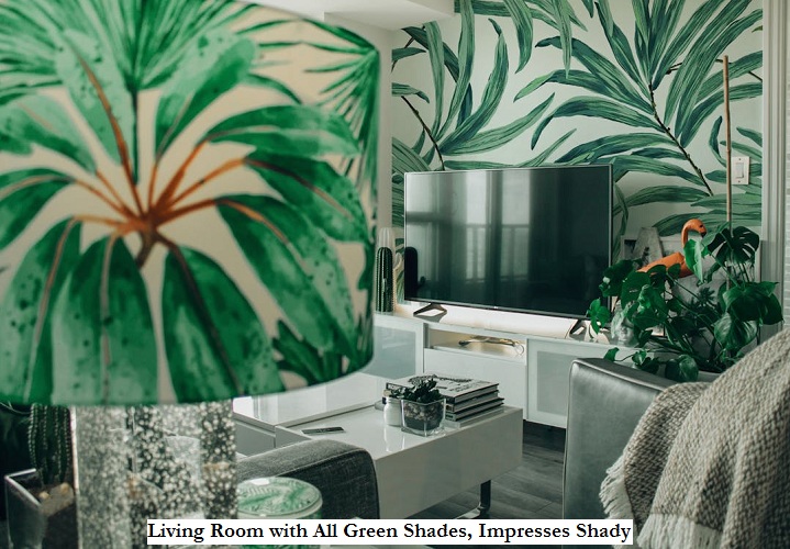 Living Room with All Green Shades, Impresses Shady Living Room with All Green Shades, Impresses Shady